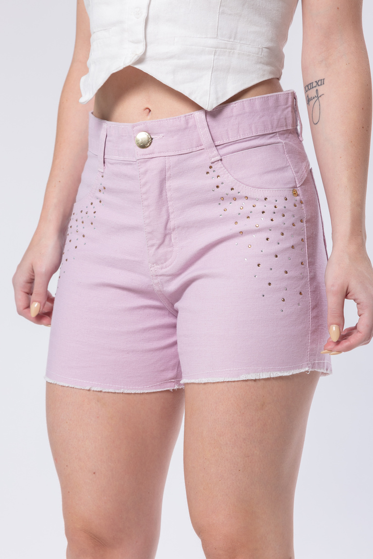 Short Com Brilho Lycra - Foto 1