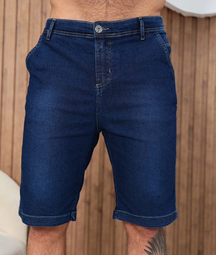 Bermuda Basica Lycra Jeans - Foto 1