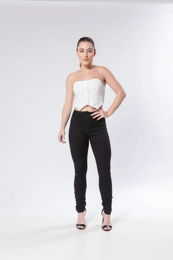 Calça Feminina Regular Jeans - Foto 1