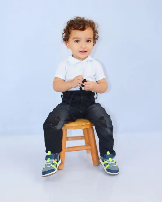 Calça Masculino Bebê Rasgos - Foto 1