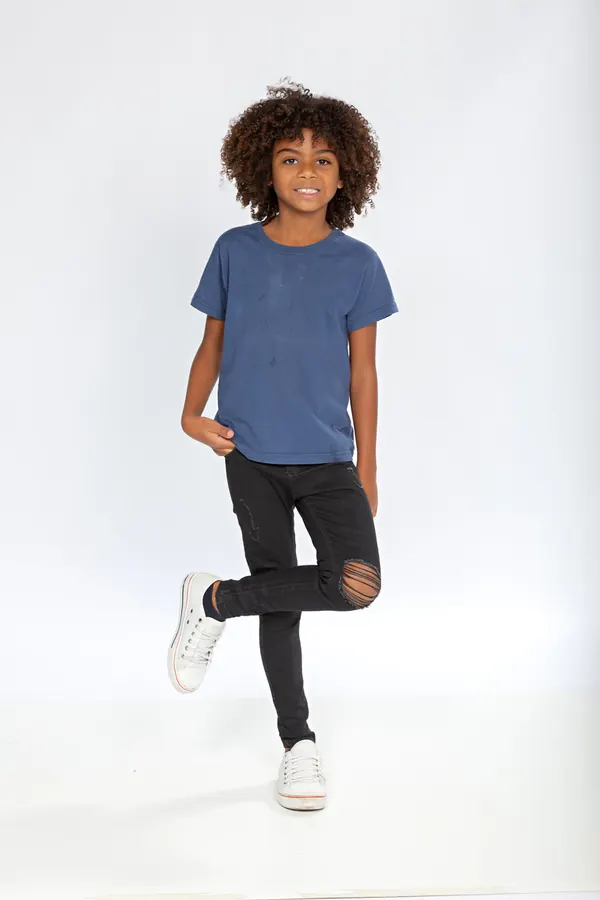 Calça Masculino Infantil Rasgos - Foto 1
