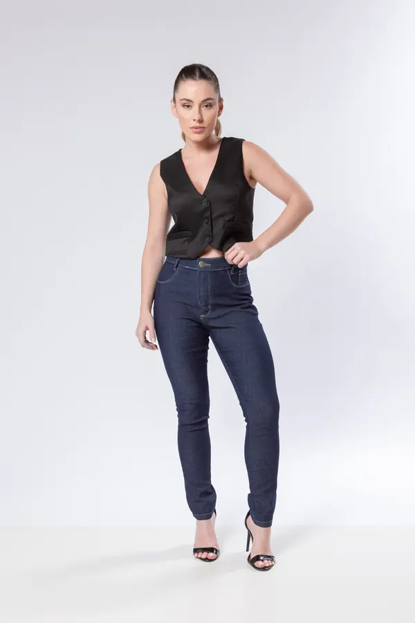 Calça Skinny Sarja Empinabumbum - Foto 1