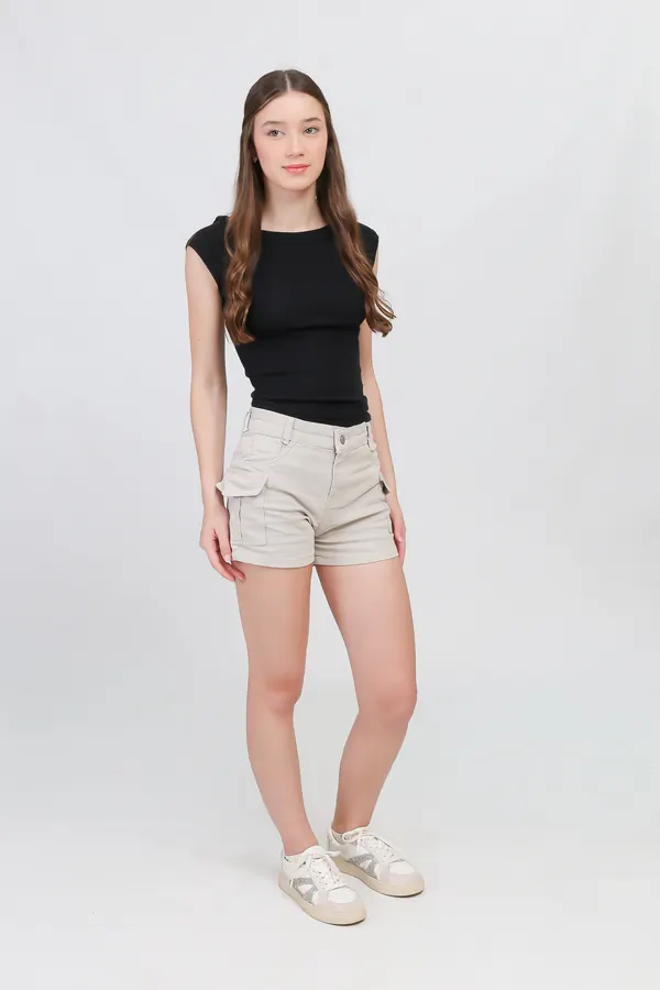 Short Cargo Feminina Sarja - Foto 1
